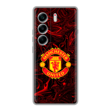 Силиконовый чехол на Tecno Camon 40 с принтом Manchester United