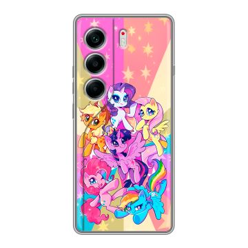 Силиконовый чехол на Tecno Camon 40 с принтом My little pony Дружба чудо Силиконовый чехол на Tecno Camon 40 с принтом My little pony Дружба чудо