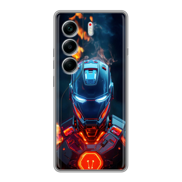 Силиконовый чехол на Tecno Camon 40 с принтом IronMan Железный человек