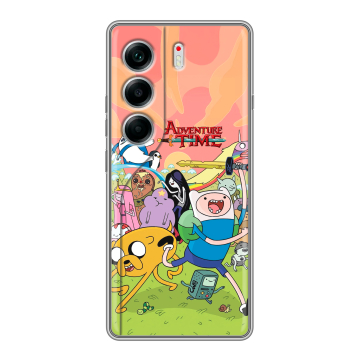 Силиконовый чехол на Tecno Camon 40 с принтом Adventure time Время приключений