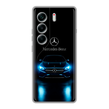 Силиконовый чехол на Tecno Camon 40 с принтом Mercedes Мерседес Силиконовый чехол на Tecno Camon 40 с принтом Mercedes Мерседес