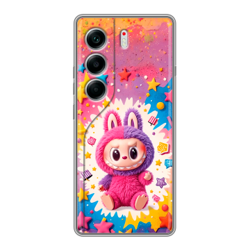 Силиконовый чехол на Tecno Camon 40 с принтом Labubu Лабубу Силиконовый чехол на Tecno Camon 40 с принтом Labubu Лабубу