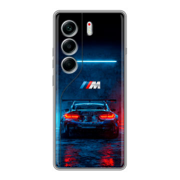 Силиконовый чехол на Tecno Camon 40 с принтом BMW БМВ Силиконовый чехол на Tecno Camon 40 с принтом BMW БМВ