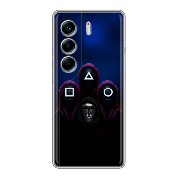 Силиконовый чехол на Tecno Camon 40 с принтом Игра Кальмара