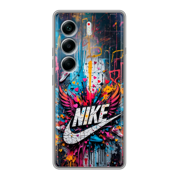 Силиконовый чехол на Tecno Camon 40 с принтом Nike Найк