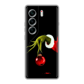 Силиконовый чехол на Tecno Camon 40 с принтом Новый год Гринч