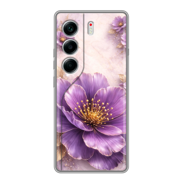 Силиконовый чехол на Tecno Camon 40 с принтом женский