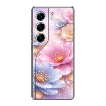 Силиконовый чехол на Tecno Camon 40 с принтом женский