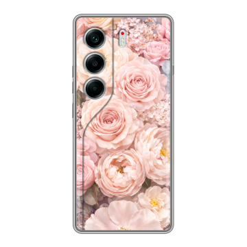 Силиконовый чехол на Tecno Camon 40 с принтом женский