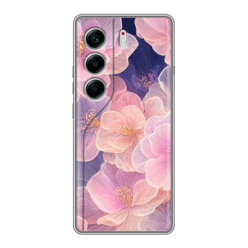 Силиконовый чехол на Tecno Camon 40 с принтом женский