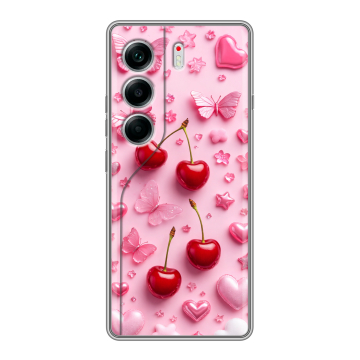 Силиконовый чехол на Tecno Camon 40 с принтом для девочек Силиконовый чехол на Tecno Camon 40 с принтом для девочек