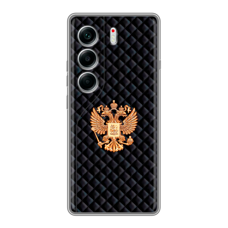 Силиконовый чехол на Tecno Camon 40 с принтом Герб России принт Силиконовый чехол на Tecno Camon 40 с принтом Герб России принт