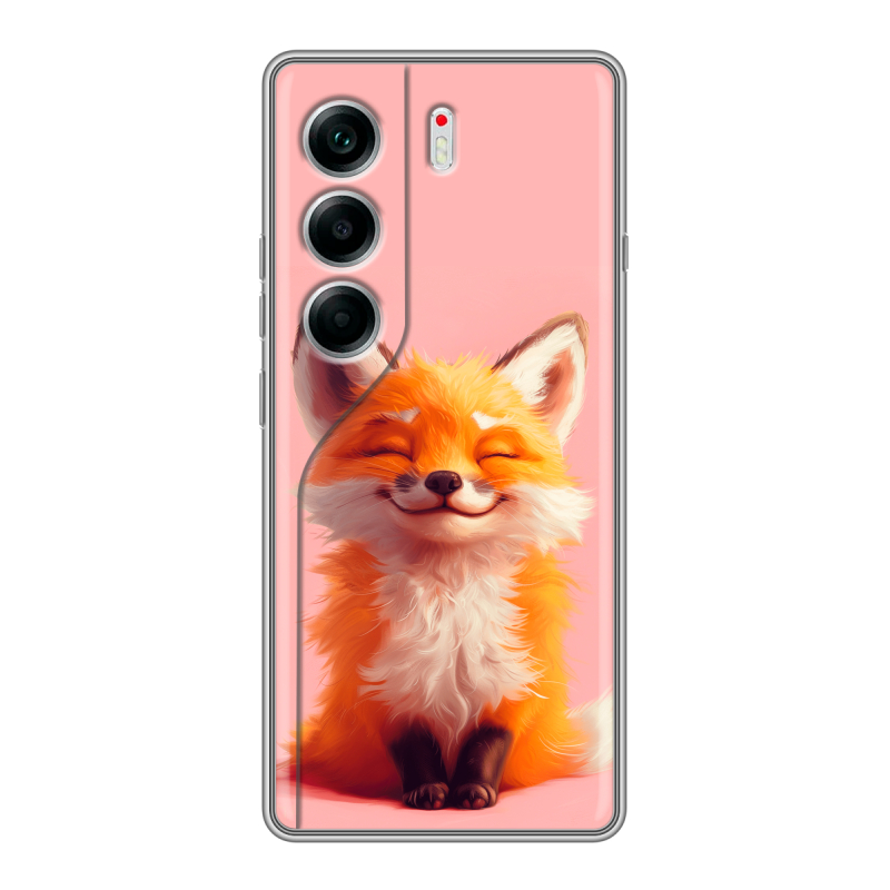 Силиконовый чехол на Tecno Camon 40 с принтом милая лиса Силиконовый чехол на Tecno Camon 40 с принтом милая лиса