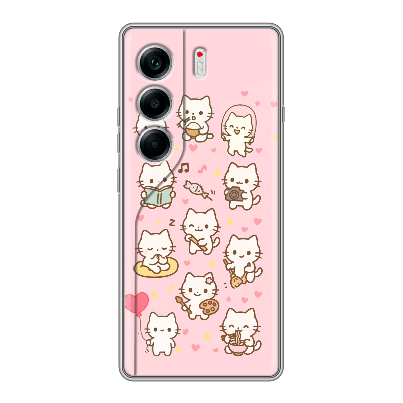 Силиконовый чехол на Tecno Camon 40 с принтом Hello Kitty Хелоу Кити Силиконовый чехол на Tecno Camon 40 с принтом Hello Kitty Хелоу Кити