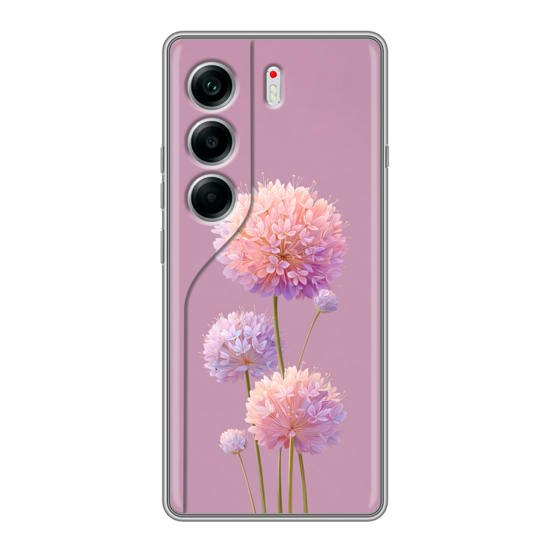 Силиконовый чехол на Tecno Camon 40 с принтом Цветы Силиконовый чехол на Tecno Camon 40 с принтом Цветы