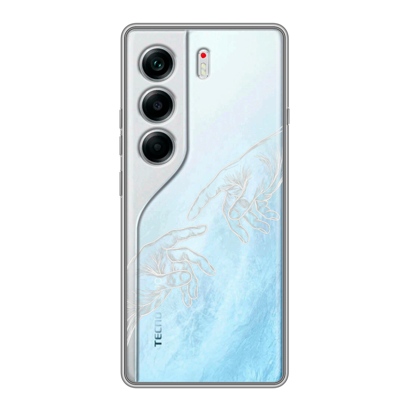 Силиконовый чехол на Tecno Camon 40 с принтом Сотворение мира Силиконовый чехол на Tecno Camon 40 с принтом Сотворение мира
