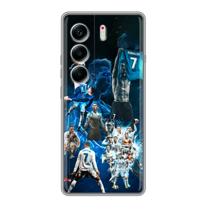 Силиконовый чехол на Tecno Camon 40 с принтом Реал Роналдо Силиконовый чехол на Tecno Camon 40 с принтом Реал Роналдо