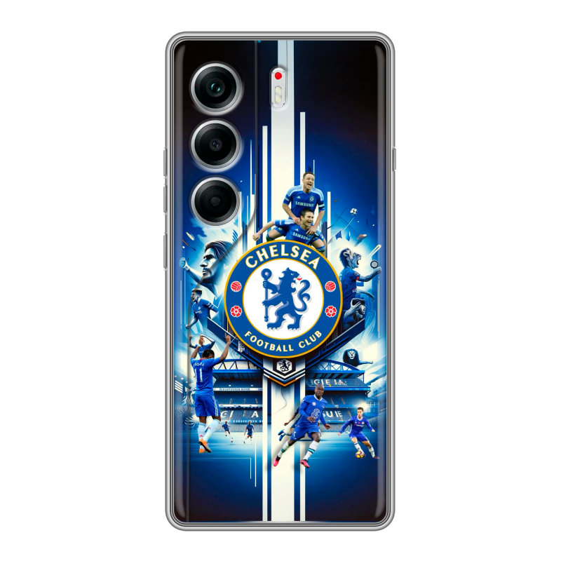 Силиконовый чехол на Tecno Camon 40 с принтом Chelsea Челси Силиконовый чехол на Tecno Camon 40 с принтом Chelsea Челси