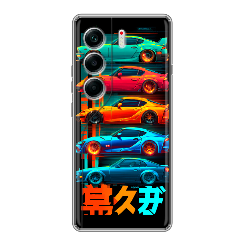 Силиконовый чехол на Tecno Camon 40 с принтом машины тачки Силиконовый чехол на Tecno Camon 40 с принтом машины тачки