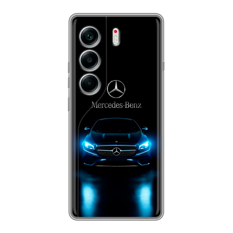 Силиконовый чехол на Tecno Camon 40 с принтом Mercedes Мерседес Силиконовый чехол на Tecno Camon 40 с принтом Mercedes Мерседес