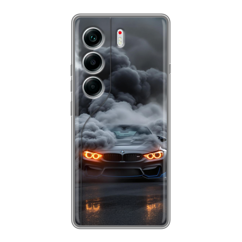 Силиконовый чехол на Tecno Camon 40 с принтом BMW БМВ Силиконовый чехол на Tecno Camon 40 с принтом BMW БМВ