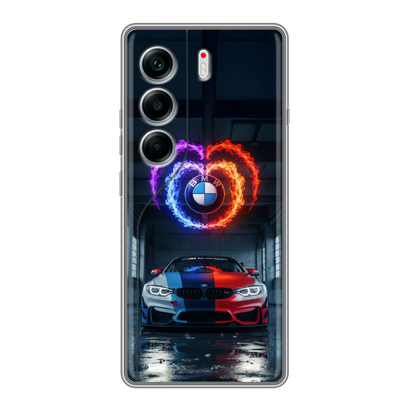 Силиконовый чехол на Tecno Camon 40 с принтом BMW БМВ Силиконовый чехол на Tecno Camon 40 с принтом BMW БМВ