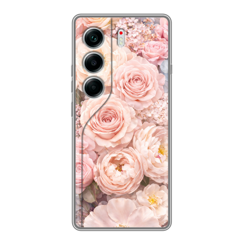 Силиконовый чехол на Tecno Camon 40 с принтом женский Силиконовый чехол на Tecno Camon 40 с принтом женский