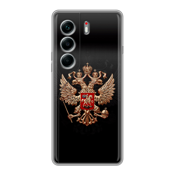 Силиконовый чехол на Tecno Camon 40 Pro 4G с принтом Герб России Силиконовый чехол на Tecno Camon 40 Pro 4G с принтом Герб России