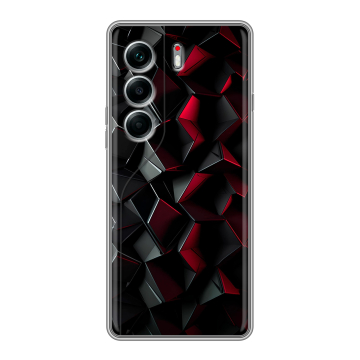 Силиконовый чехол на Tecno Camon 40 Pro 4G с принтом Абстракция