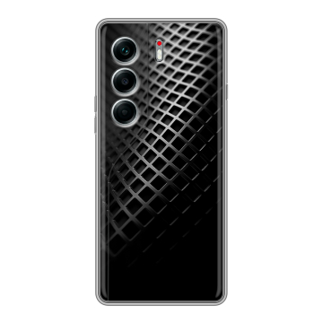 Силиконовый чехол на Tecno Camon 40 Pro 4G с принтом Текстура металла