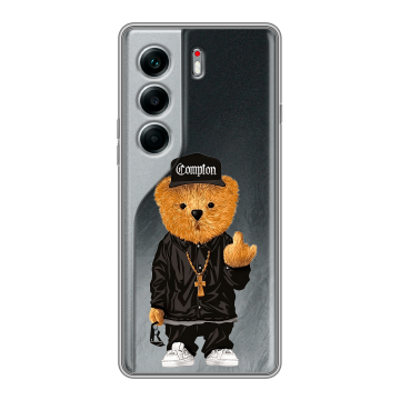 Силиконовый чехол на Tecno Camon 40 Pro 4G с принтом Плюшевый медведь