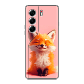 Силиконовый чехол на Tecno Camon 40 Pro 4G с принтом милая лиса