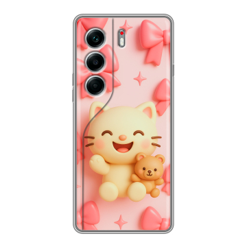 Силиконовый чехол на Tecno Camon 40 Pro 4G с принтом для девочек
