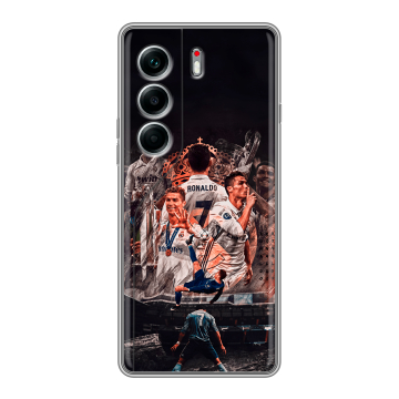 Силиконовый чехол на Tecno Camon 40 Pro 4G с принтом Реал Роналдо Real Ronaldo Силиконовый чехол на Tecno Camon 40 Pro 4G с принтом Реал Роналдо Real Ronaldo