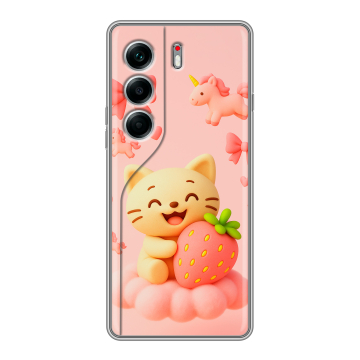 Силиконовый чехол на Tecno Camon 40 Pro 4G с принтом для девочек
