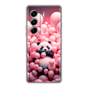 Силиконовый чехол на Tecno Camon 40 Pro 4G с принтом Панда Силиконовый чехол на Tecno Camon 40 Pro 4G с принтом Панда