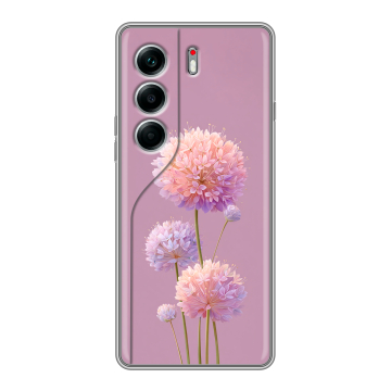 Силиконовый чехол на Tecno Camon 40 Pro 4G с принтом Цветы