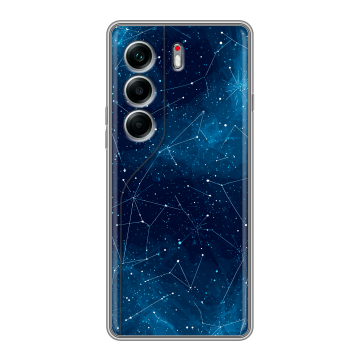 Силиконовый чехол на Tecno Camon 40 Pro 4G с принтом Космос звезды
