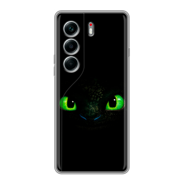 Силиконовый чехол на Tecno Camon 40 Pro 4G с принтом Как приручить дракона