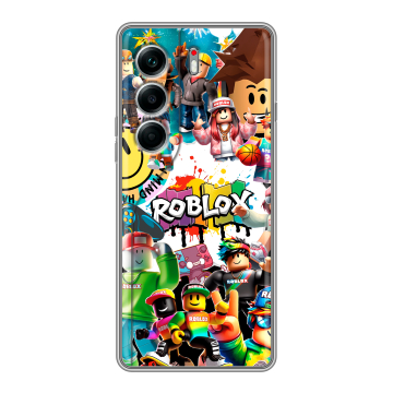 Силиконовый чехол на Tecno Camon 40 Pro 4G с принтом Roblox Роблокс Силиконовый чехол на Tecno Camon 40 Pro 4G с принтом Roblox Роблокс