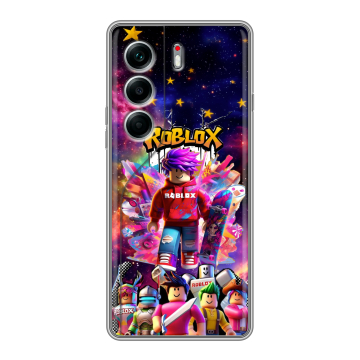 Силиконовый чехол на Tecno Camon 40 Pro 4G с принтом Roblox Роблокс Силиконовый чехол на Tecno Camon 40 Pro 4G с принтом Roblox Роблокс