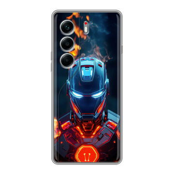 Силиконовый чехол на Tecno Camon 40 Pro 4G с принтом IronMan Железный человек Силиконовый чехол на Tecno Camon 40 Pro 4G с принтом IronMan Железный человек