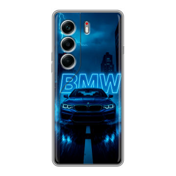 Силиконовый чехол на Tecno Camon 40 Pro 4G с принтом BMW БМВ