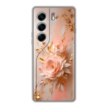 Силиконовый чехол на Tecno Camon 40 Pro 4G с принтом женский