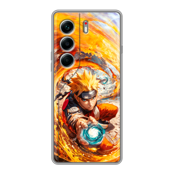 Силиконовый чехол на Tecno Camon 40 Pro 4G с принтом Аниме Наруто Naruto