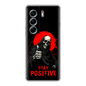 Силиконовый чехол на Tecno Camon 40 Pro 4G с принтом смешной скелет