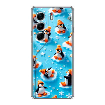 Силиконовый чехол на Tecno Camon 40 Pro 4G с принтом Новый год