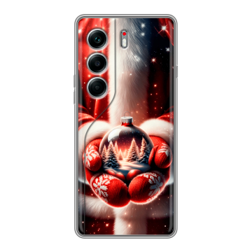 Силиконовый чехол на Tecno Camon 40 Pro 4G с принтом Новый год