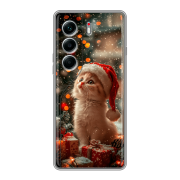 Силиконовый чехол на Tecno Camon 40 Pro 4G с принтом Новый год