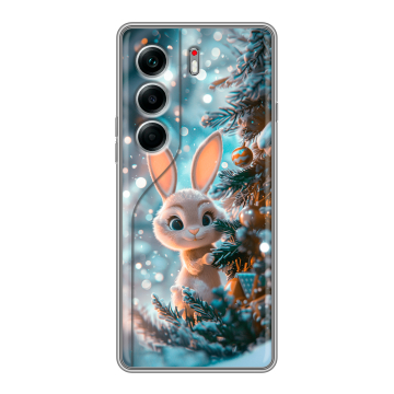 Силиконовый чехол на Tecno Camon 40 Pro 4G с принтом Новый год